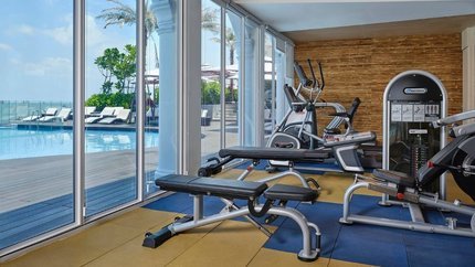 Phòng gym đầy đủ thiết bị hiện đại