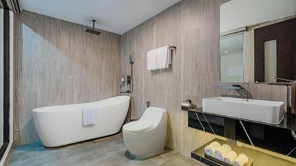 Phòng vệ sinh được thiết kế hiện đại