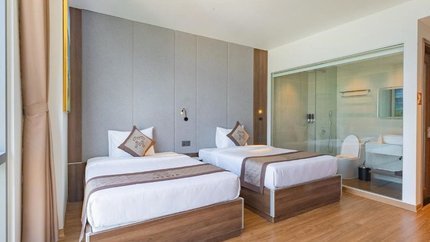 Phòng được thiết kế tối giản