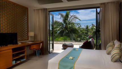 Phòng có hướng nhìn ra vườn thoáng mát