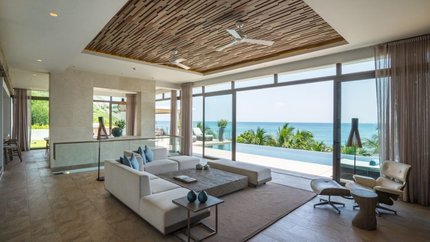 Phòng khách được trang bị nội thất hiện đại