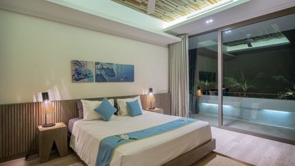 Phòng ngủ vô cùng hiện đại và sang trọng