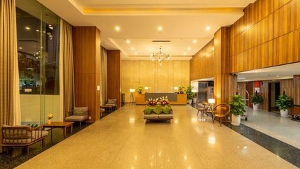 Sảnh được thiết kế sang trọng