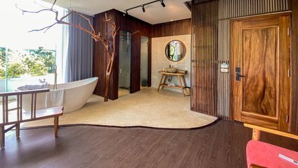 Không gian phòng được thiết kế ấn tượng