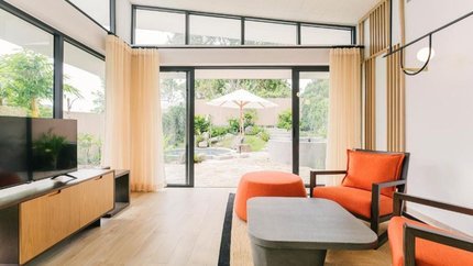 Không gian phòng khách riêng biệt