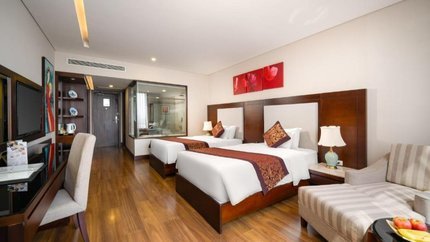 Phòng được bày trí bắt mắt