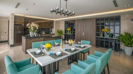 Không gian phòng ăn tại Ocean Penhouse