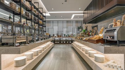 Khu vực buffet tại nhà hàng