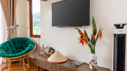 Phòng Premium Bungalow Streamside Tại Eco Garden Mộc Châu Resort 3 Sao