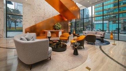 Sảnh chờ được trang trí vô cùng hiện đại