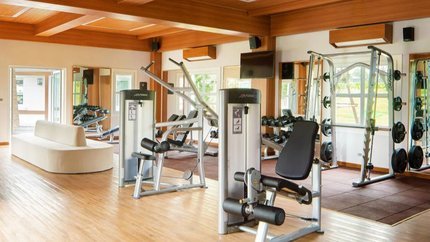 Phòng gym với trang thiết bị hiện đại