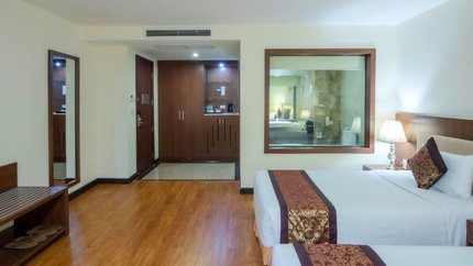 Không gian phòng rộng rãi