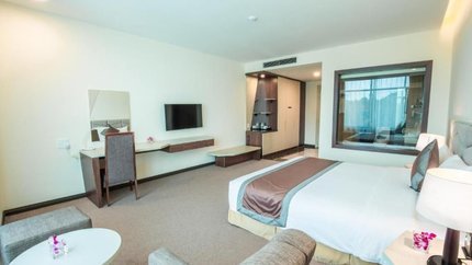 Gian phòng rộng tạo cảm giác thoải mái dễ chịu