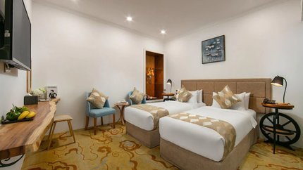Phòng Deluxe tại khách sạn.