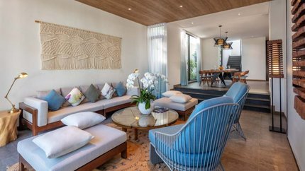 Phòng khách Garden Pool Villa - 3 Bedrooms