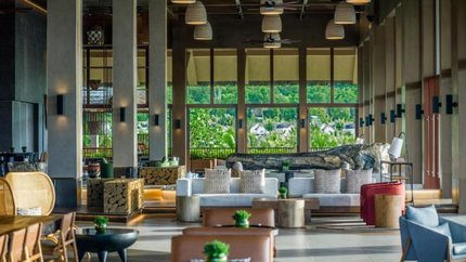 Sảng cafe rộng rãi, bày trí bắt mắt