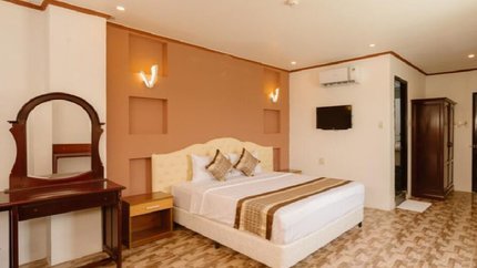 Gam màu vàng chủ đạo tạo sự dễ chịu cho du khách