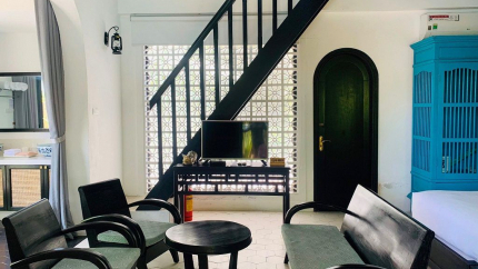 Phòng Bungalow Gia Đình Nghé Garden Resort