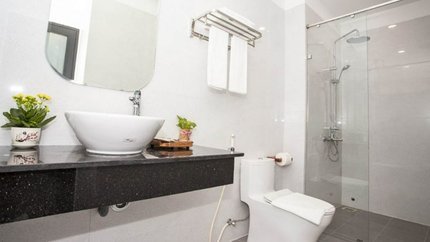 Phòng tắm thiết kế nhẹ nhàng tinh tế