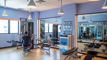 Phòng tập gym đầy đủ dụng cụ