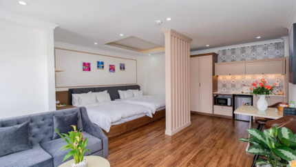 Phòng Studio Twin Tại Biệt Thự N'Queen