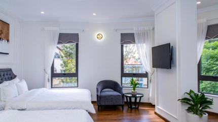 Phòng Studio Twin Suite Tại Biệt Thự N'Queen