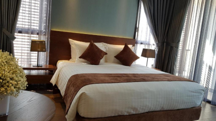Phòng Deluxe Double/Twin khách sạn Orchid Boutique Apartment