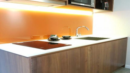 Khu vực bếp ăn phòng Deluxe Double/Twin Orchid Boutique Sài Gòn