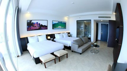 Phòng với 2 giường đôi rộng rãi