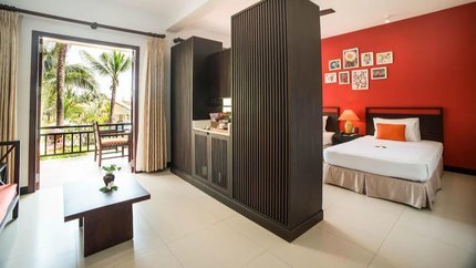 Không gian phòng rông rãi và sang trọng