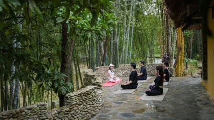 Lớp học yoga buổi sáng