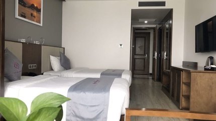 Căn phòng rộng rãi, thoáng mát