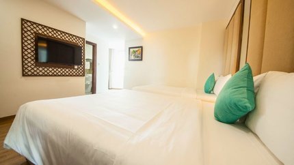 Phòng mang gam màu trắng hiện đại