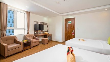 Không gian phòng rộng rãi và hiện đại