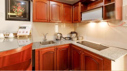 Khu vực bếp của căn hộ