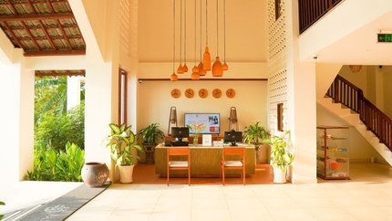 Quầy lễ tân khu nghỉ dưỡng