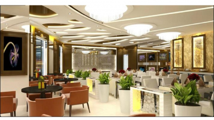 Khu vực nhà hàng Khách sạn Phố Núi Đà Lạt