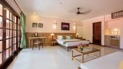 Phòng rộng, tiện nghi đầy đủ