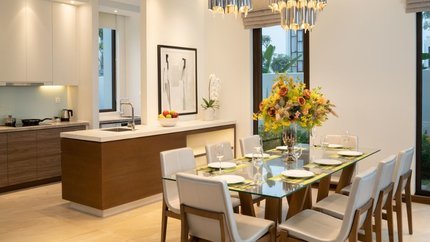 Khu vực bếp hiện đại