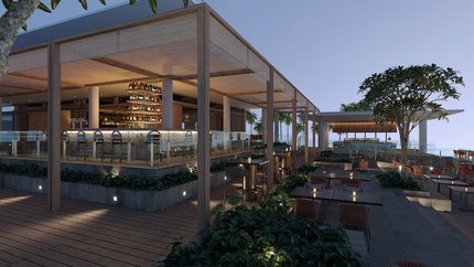 Nhà hàng Corallo ngoài trời cạnh Pool Bar