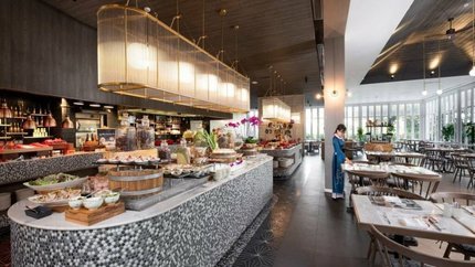 Quầy phục vụ buffet sáng