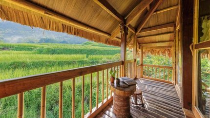 Phòng nằm ở bên cạnh ruộng bậc thang