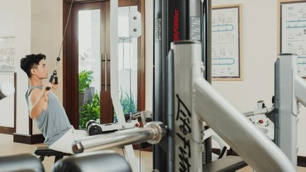 Phòng GYM đầy đủ máy móc hiện đại