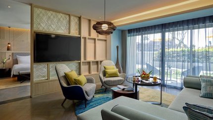 Khu vực ghế sofa rộng rãi