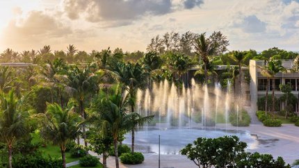 Đài phun nước vô cùng hiện đại