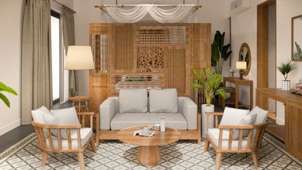 Căn phòng rộng rãi, thoáng mát