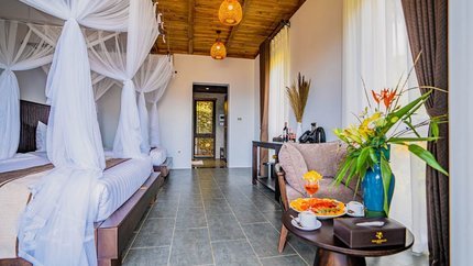 Căn phòng với đầy đủ trang bị tiện nghi