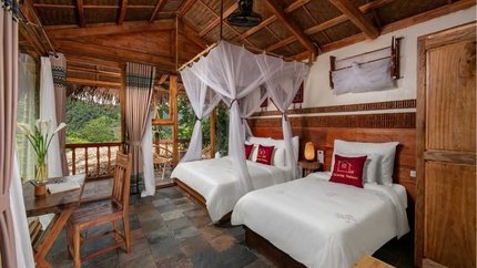 Căn phòng rộng rãi, thoáng mát