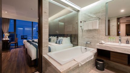 Phòng tắm bồn sang chảnh