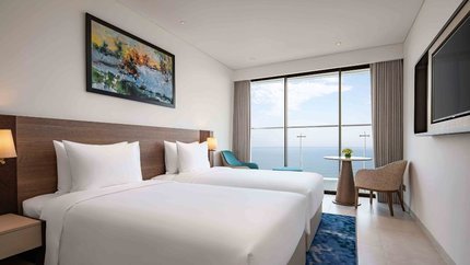 Premium Ocean Twin Bedroom View
